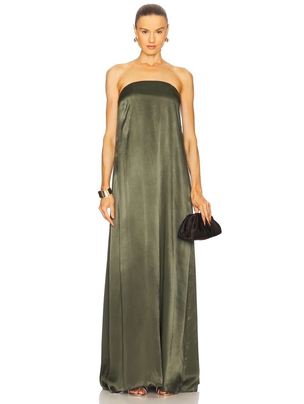 Shona Joy La Lune Strapless Column Maxi Dress